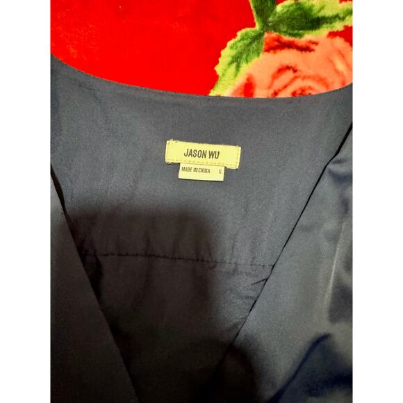 Jason Wu Blouse Women’s Small Navy NWOT Peplum Romanticore Date Night Core - Picture 6 of 15